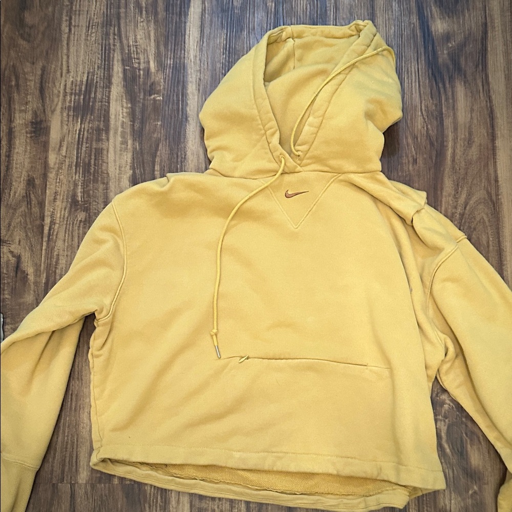 Nike Mustard Yellow Pullover Hoodie